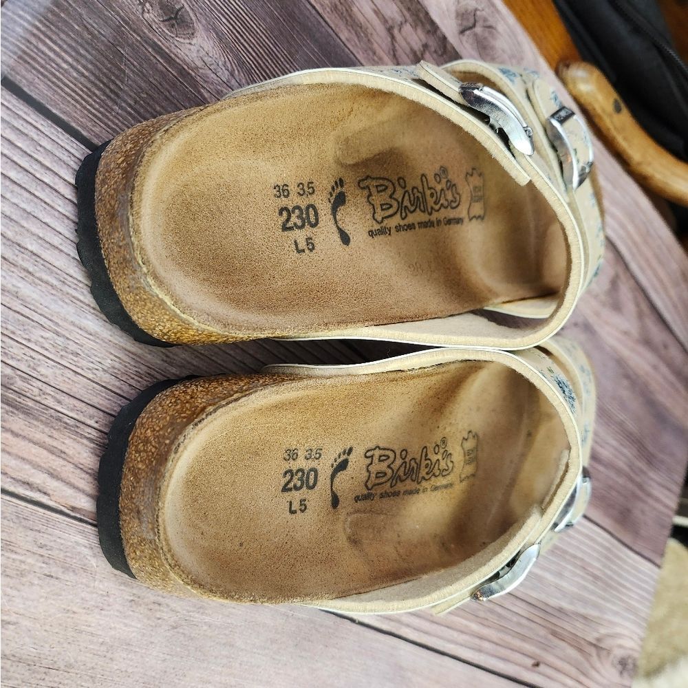 Birki's By Birkenstock Floral Slip-on Sandals Sz 5‎ - Picture 6 of 11
